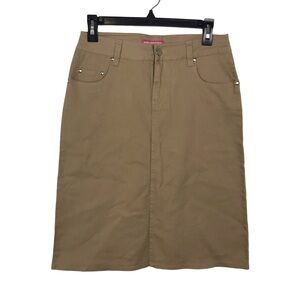 Luvn Luv Pencil Skirt Women’s Size 9 Color light Brown Pocket’s Belt Loops.